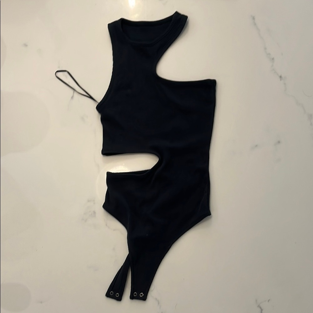 Abercrombie & Fitch Black Ribbed Top